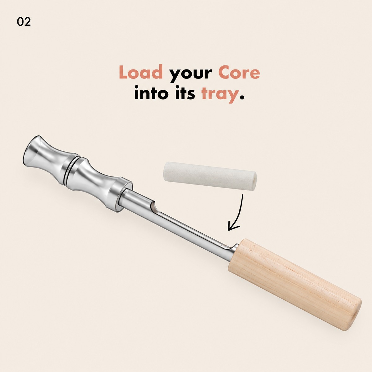 Reusable Core Device — Wood Finish