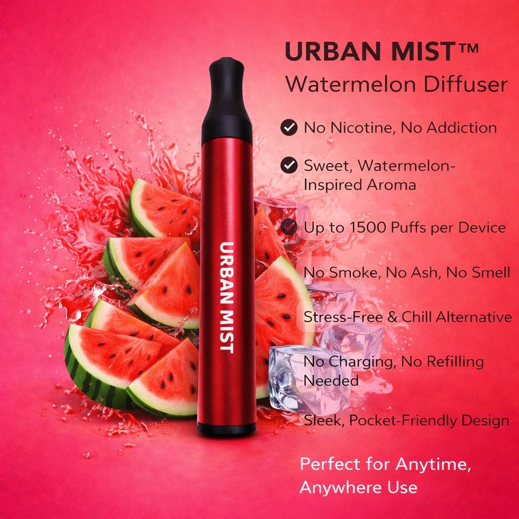 URBAN MIST WATERMELON DIFFUSER 2500 PUFFS