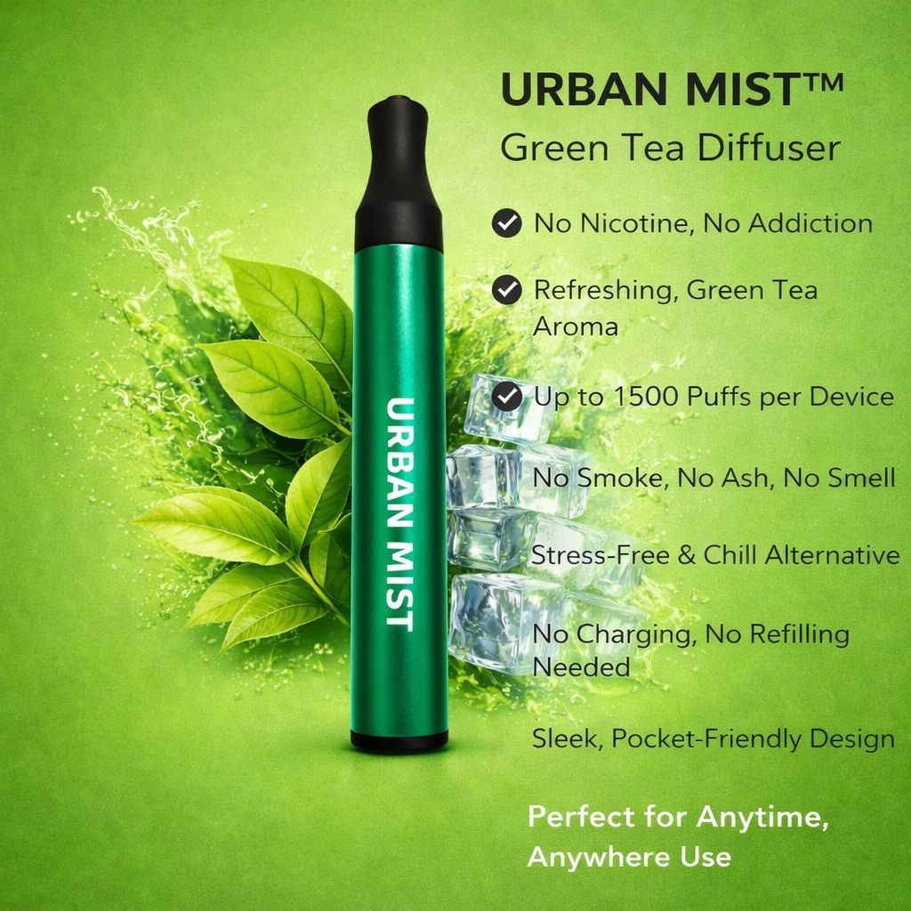 URBAN MIST GREAN TEA DIFFUSER 2500 PUFFS